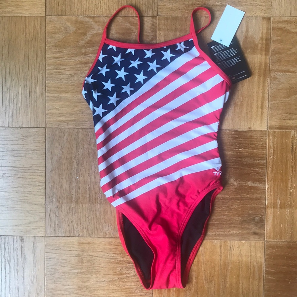 TYR Stars and Stripes swimsuit 1-piece
